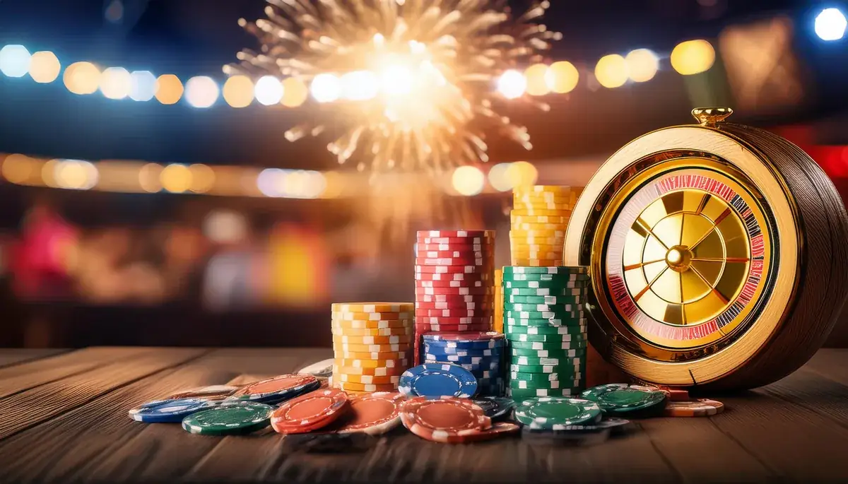 Roulette wheel and chips for Laser247 back and lay