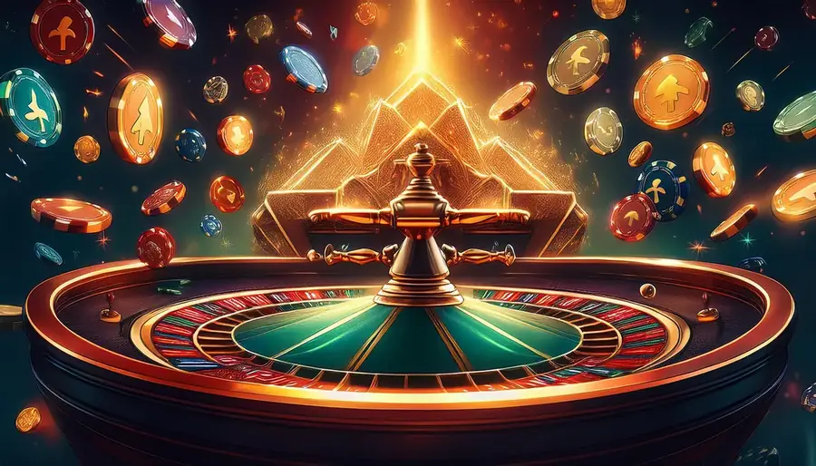 Roulette wheel and chips in the Laser247 live casino