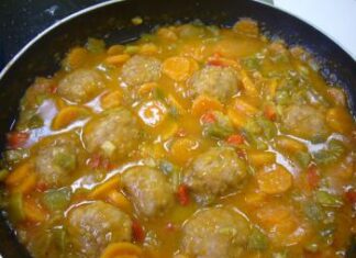 Albóndigas a la jardinera