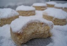 Polvorones caseros de avellana