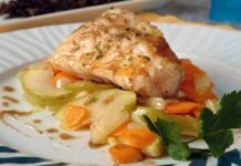 Rape asado a los dos limones