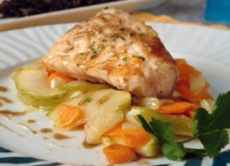 Rape asado a los dos limones