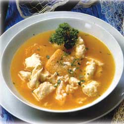 sopa de pescado al microondas