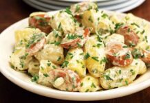 Ensalada de salchichas (6 personas) ensalada de salsichas