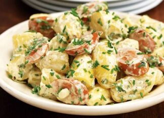 Ensalada de salchichas (6 personas) ensalada de salsichas