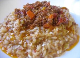 Arroz a la boloñesa