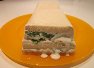 Pastel de sandwich vegetal