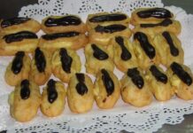 Petisús de crema pastelera