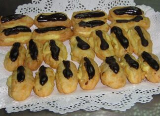 Petisús de crema pastelera