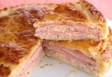 Pastel de jamón york