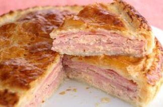 Pastel de jamón york