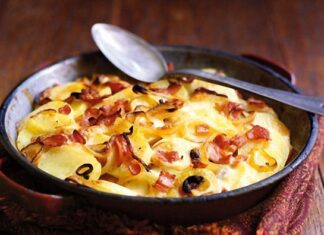 Taetiflette con queso brie