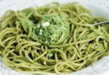 Espaguetis al pesto