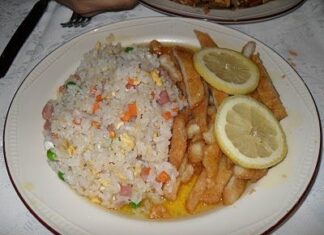 Pollo al limón con arroz