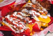 Tacos con carne picada y judías negras