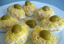 Recetas navideñas entrante de atún huevos rellenos