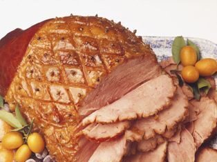 Pierna de cerdo glaseada