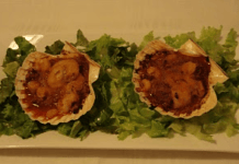 Vieras con jamón ibérico