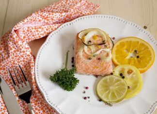 Salmón al Horno con cítricos salmon