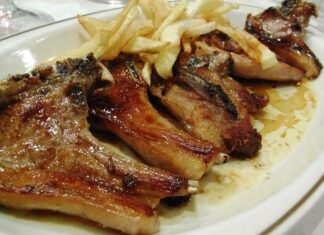 Chuletas de cordero al horno