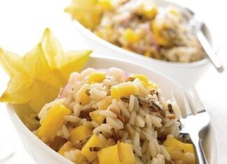 Arroz salvaje con piña