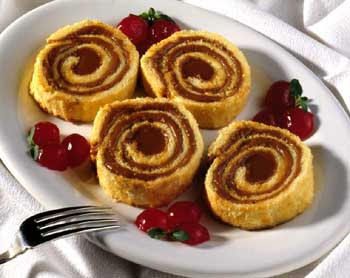 Arrollado de dulce de Leche