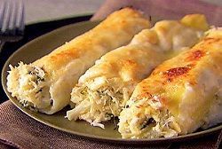 Cannelloni (Canelones Caseros) con Pollo y Jamon