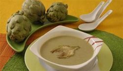 Crema de alcachofas