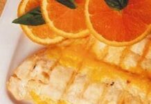 Lenguado con naranja