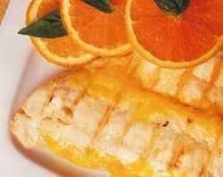 Lenguado con naranja