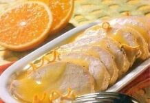 Lomo de cerdo con naranjas