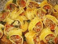 Pasta Lumaconi rellena