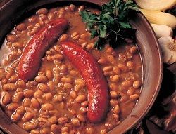 Porotos con longaniza