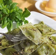 Ravioles al pesto