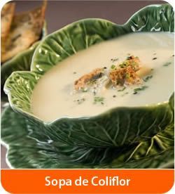 Sopa de Coliflor y Calabacitas