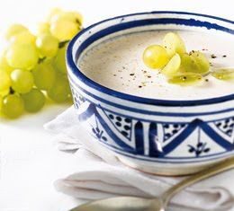 Receta Ajo Blanco con Uvas