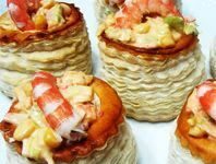 Copa de langostinos sencilla