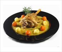 Cordero en salsa de verduras