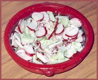 Ensalada de rábanos a la crema