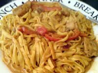 Fetuccini con Salsa de Pimienta de Cayena