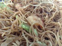 Fideos chinos con gambas