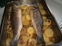 Lubina al Horno con Patatas