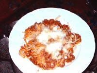 Espaguetis con salsa ragú