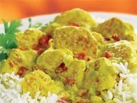 Pescado en curry verde