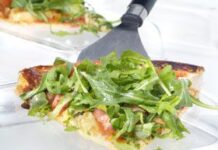 Pizza de pavo y vegetales