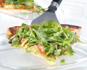 Pizza de pavo y vegetales