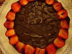 Torta de panqueque de chocolate