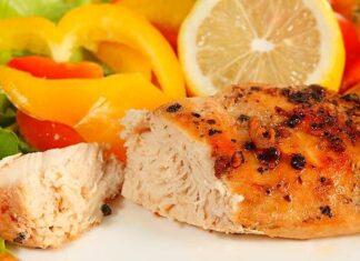 Pollo frito con salsa de mantequilla