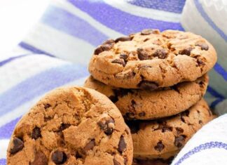 Galletas de azúcar con pepitas de chocolate