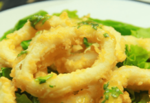 Recetas fáciles de mariscos: RABAS A LA VINAGRETA DE ESTRAGÓN